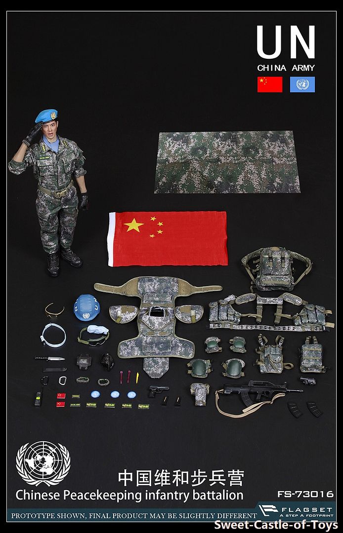 FLAGSET 73016 1//6 scale Chinese peacekeeping Infantry Battalion Head Sculpt