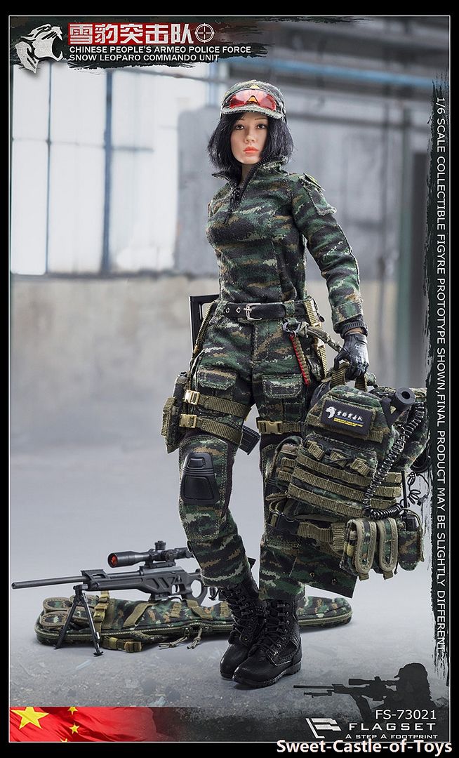 FLAGSET FS73021 1//6 Chinese Snow Leopard Commando Unit Female Sniper Cap Model