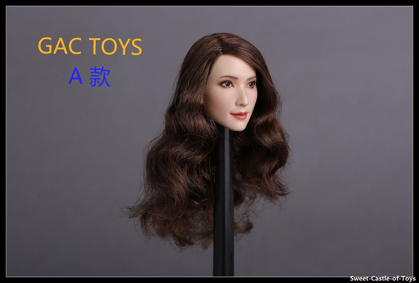 1//6 GACtoys Accessory Beauty Female Long Brown Hair Head Sculpt GC017 B Ver.