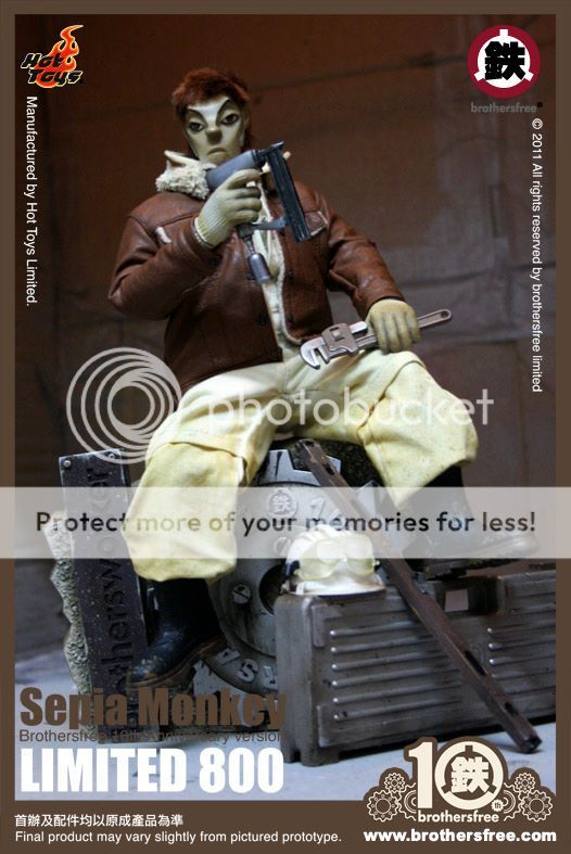 Hot Toys Sepia Monkey Brothersfree 10th Anniversary Ver. Limited 