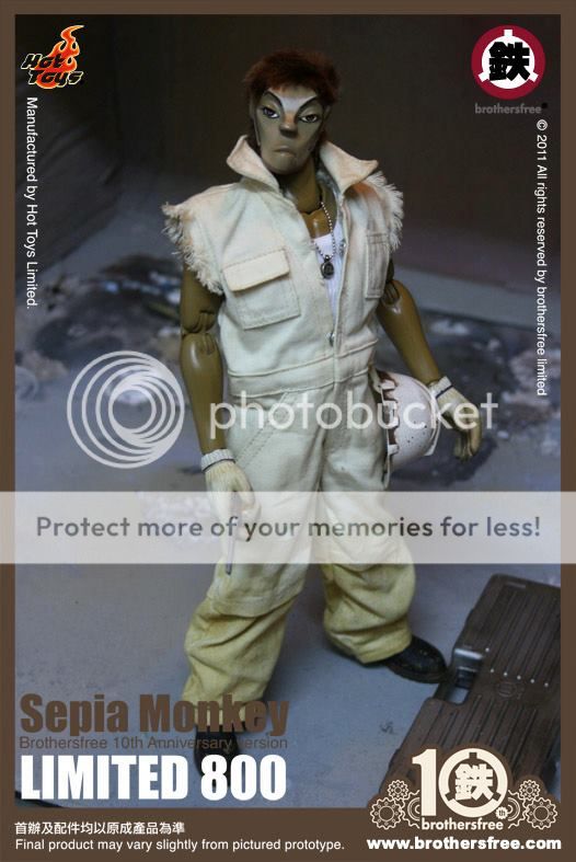 Hot Toys Sepia Monkey Brothersfree 10th Anniversary Ver. Limited 