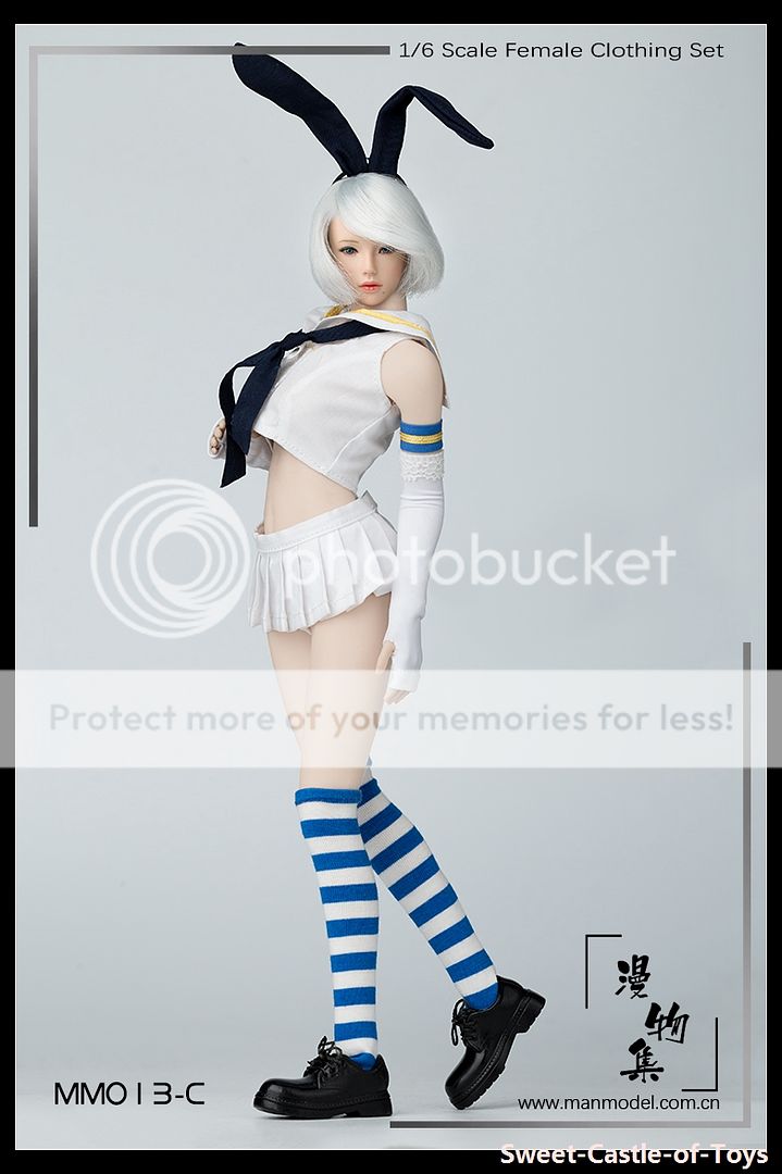 Female student socks for 1:6 custom KUMIK Action Figure Female Phicen UD