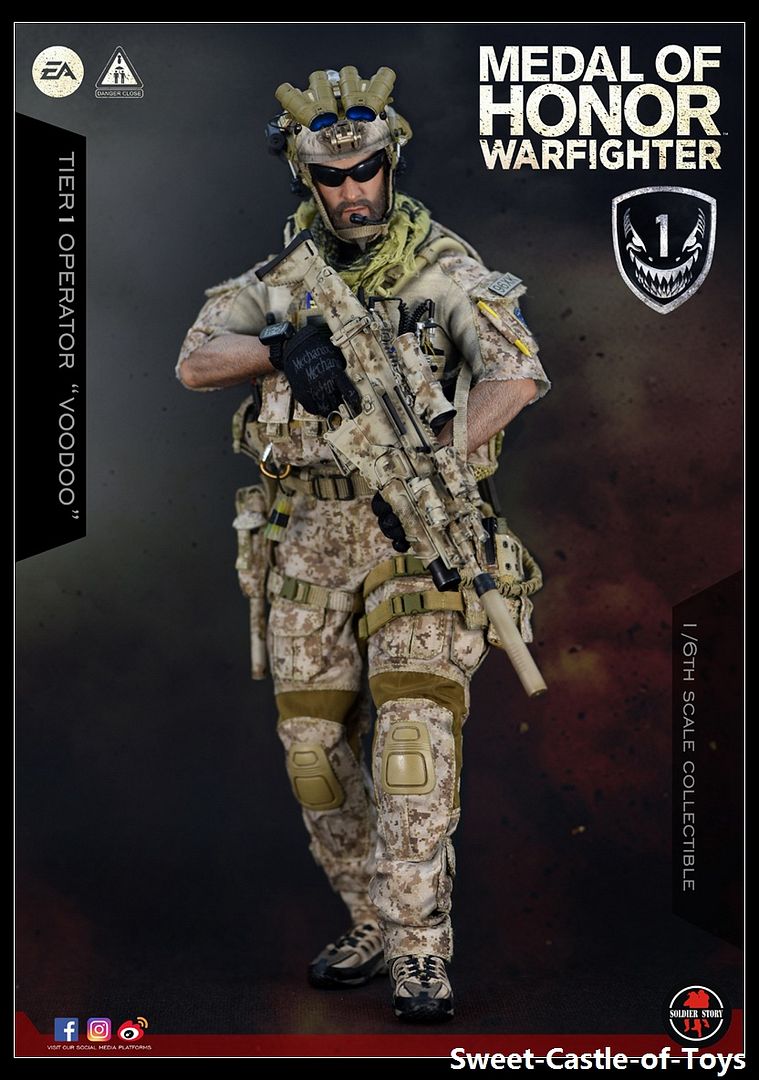 SOLDIER STORY Patches MOH NAVY SEAL WARFIGHTER VOODOO 1//6 ACTION FIGURE TOYS dam